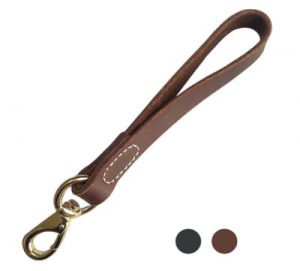 12-inch Dog Leash Fairwin Leather Short Dog Leash