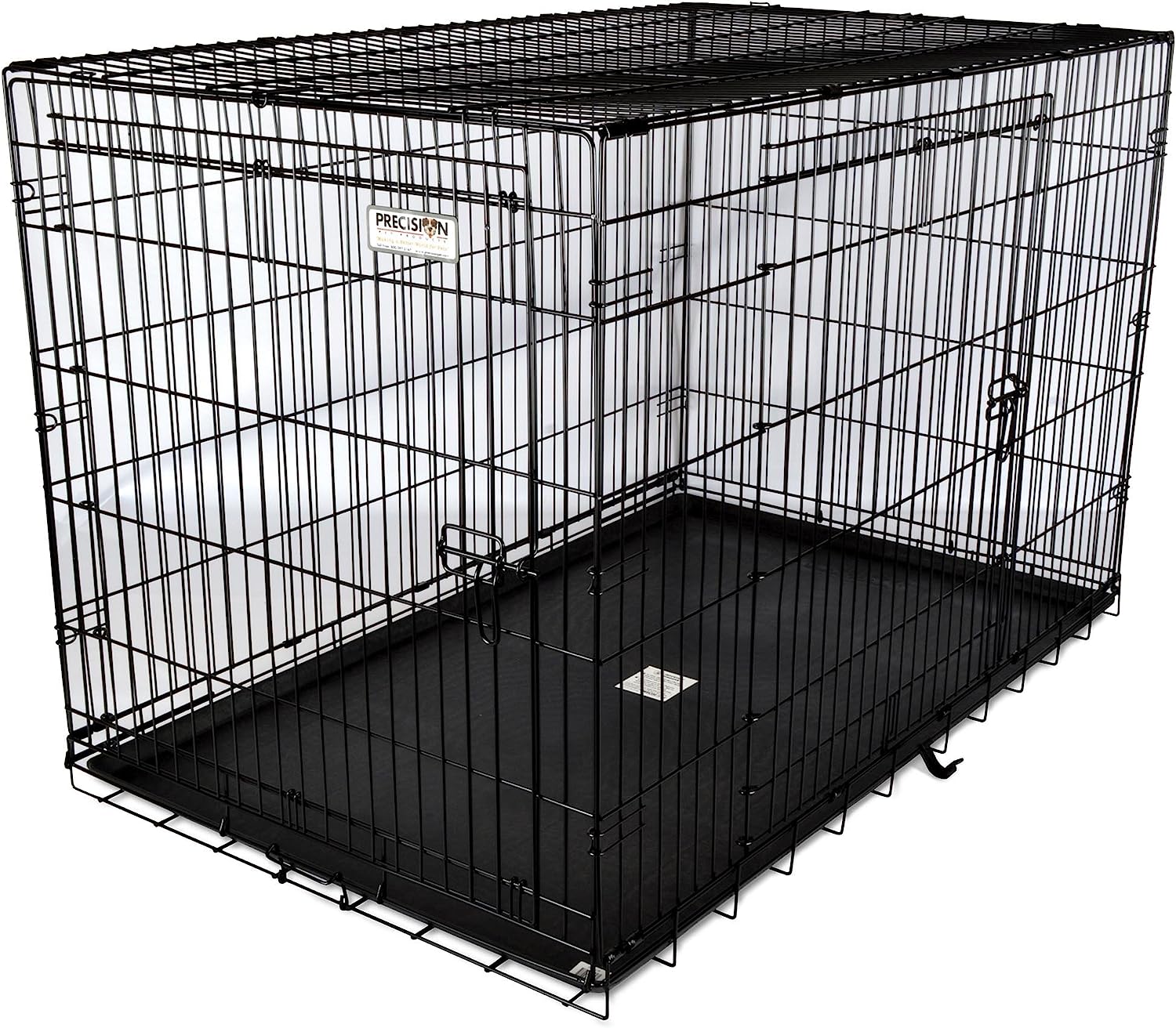 Precision Pet Products Two Door Great Crate Wire Dog Crate, 42 Inch, For Pets 70-90 lbs